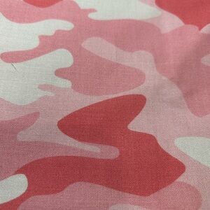 Pink Camouflage Fabric BTY